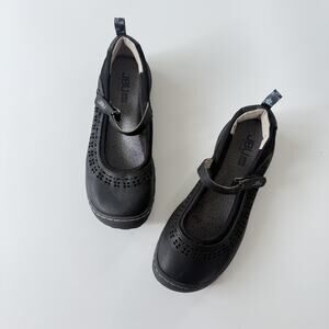 JBU Flat Shoes Womens Size 6.5 Black Mary Jane Memory Foam Walking Comfort